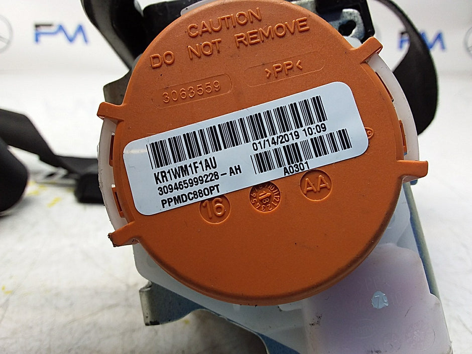 MERCEDES A CLASS  FRONT RIGHT SEAT BELT WITH PRETENSIONER A1778600800 FMS55 OSF