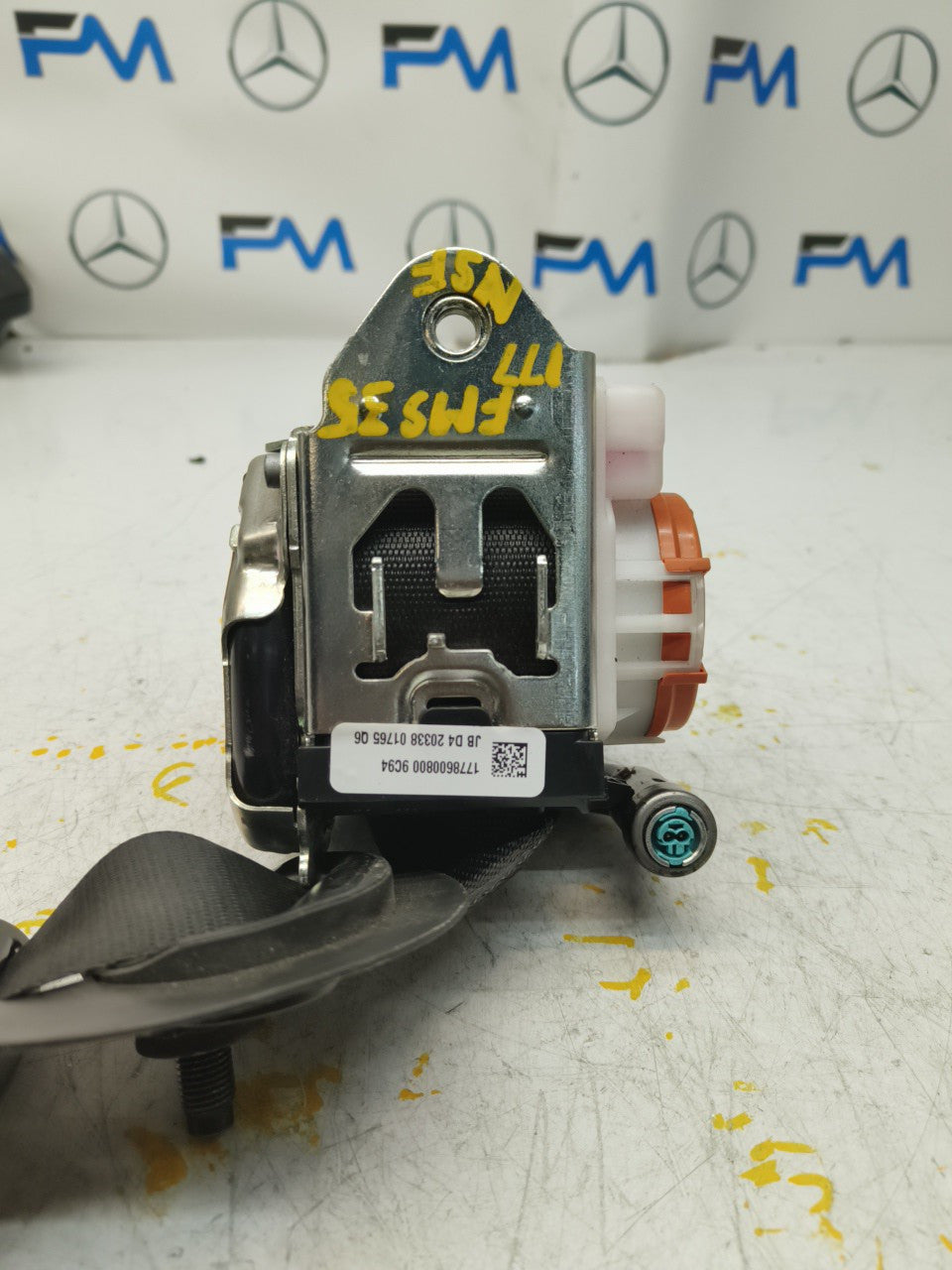 MERCEDES A CLASS FRONT LEFT SEAT BELT WITH PRETENSIONER A1778600800 FMS35 NSF