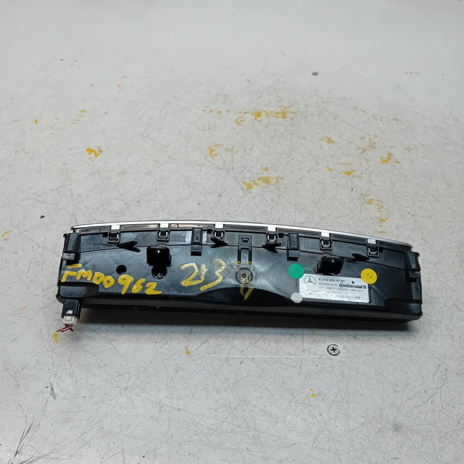 MERCEDES E CLASS HEATER AC CLIMATE CONTROL PANEL A2139054707 2018-2023 FM00962