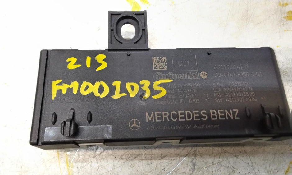 MERCEDES E-CLASS TAILGATE CONTROL MODULE W213 A2139004711 FM001035