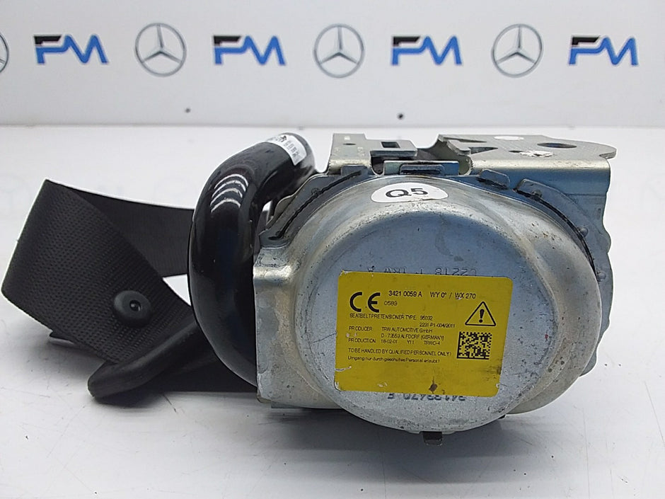 2016 MERCEDES C CLASS W205 REAR PASSENGER SIDE N/S/R SEAT BELT A2058600585 FMS8