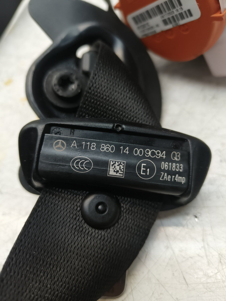 MERCEDES A CLASS SEAT BELT FRONT LEFT PASSENGER SIDE A1188601400 FMS45 NSF