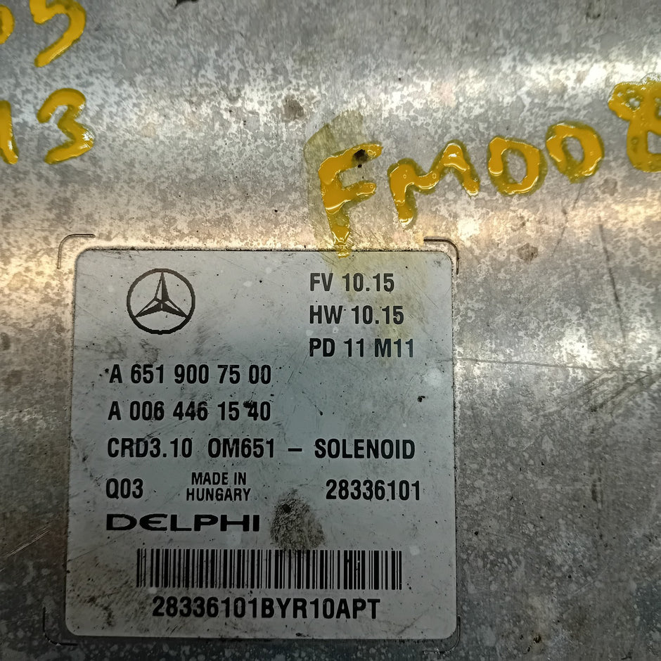 MERCEDES  C CLASS W205 W213 2018 ENGINE  ECU CONTROL MODULE A6519007500 FM00816