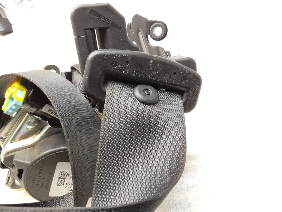 MERCEDES-BENZ W205 C CLASS FRONT LEFT PASSENGER SEATBELT A2058605185 FMS341 NSF