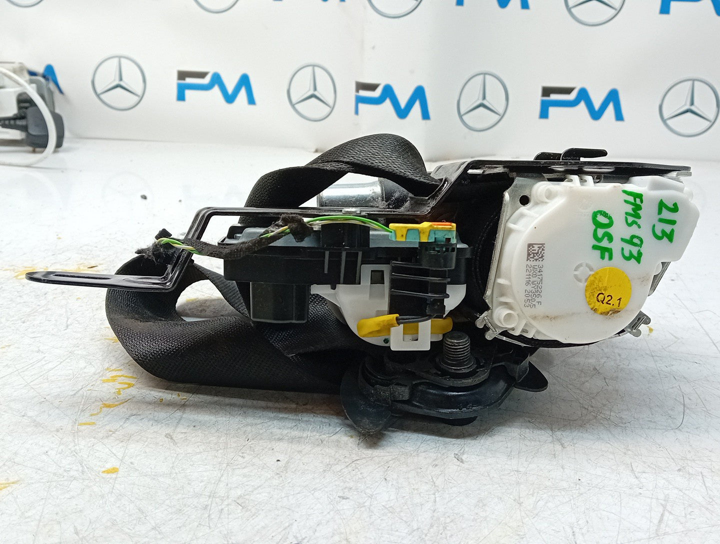 MERCEDES E220 SEAT BELT A2138605600 FRONT RIGHT DSL AUTO W213 ESTATE FMS93 OSF