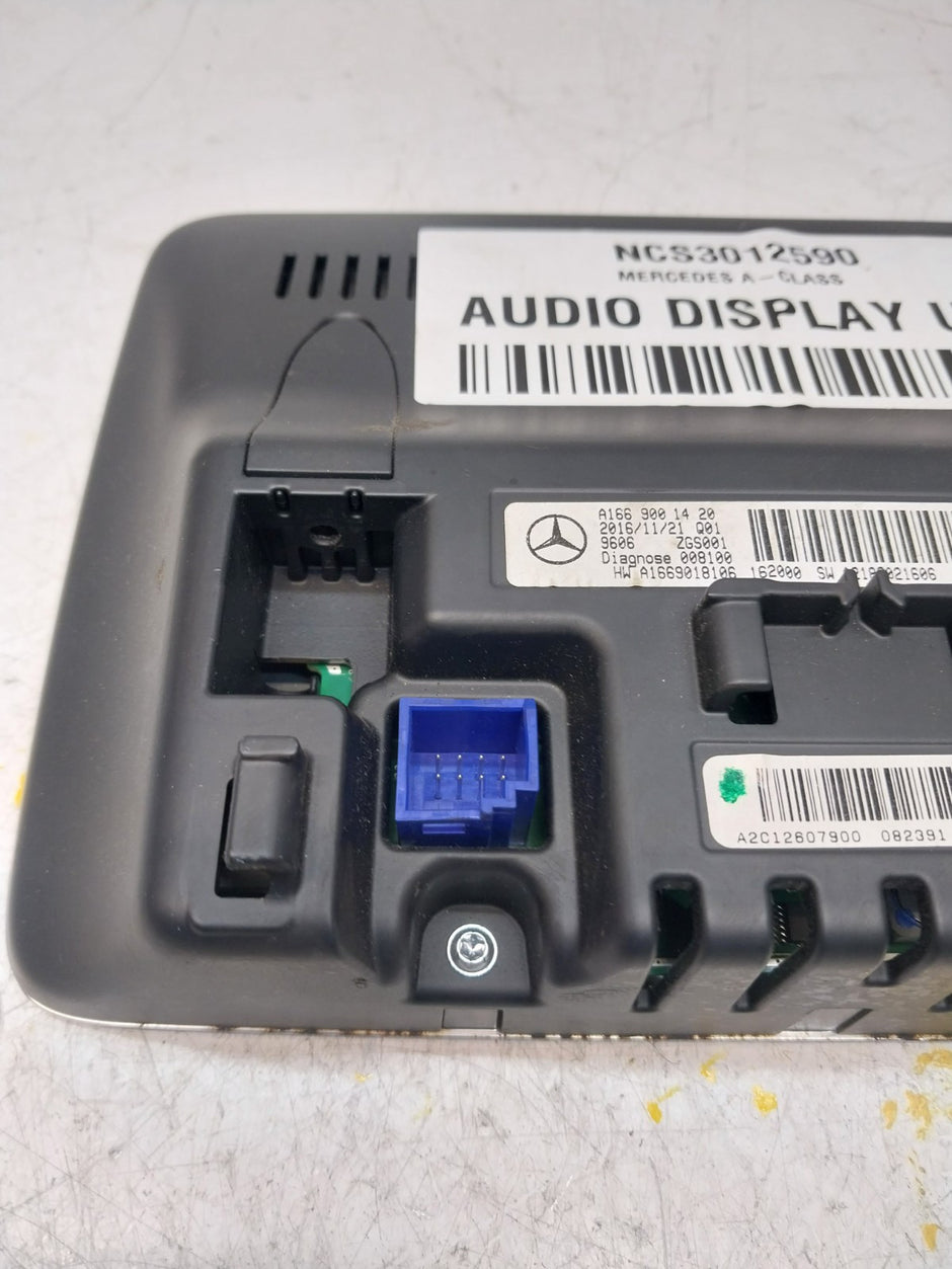 MERCEDES M-CLASS W166 DISPLAY SCREEN A1669001420 2016 FM00716