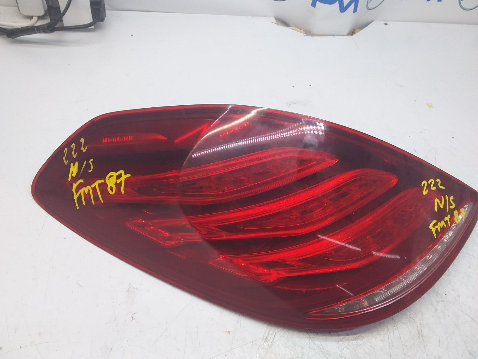 MERCEDES S-CLASS W222 REAR PASSENGER N/S TAIL LIGHT A2229065401 2016 FMT87