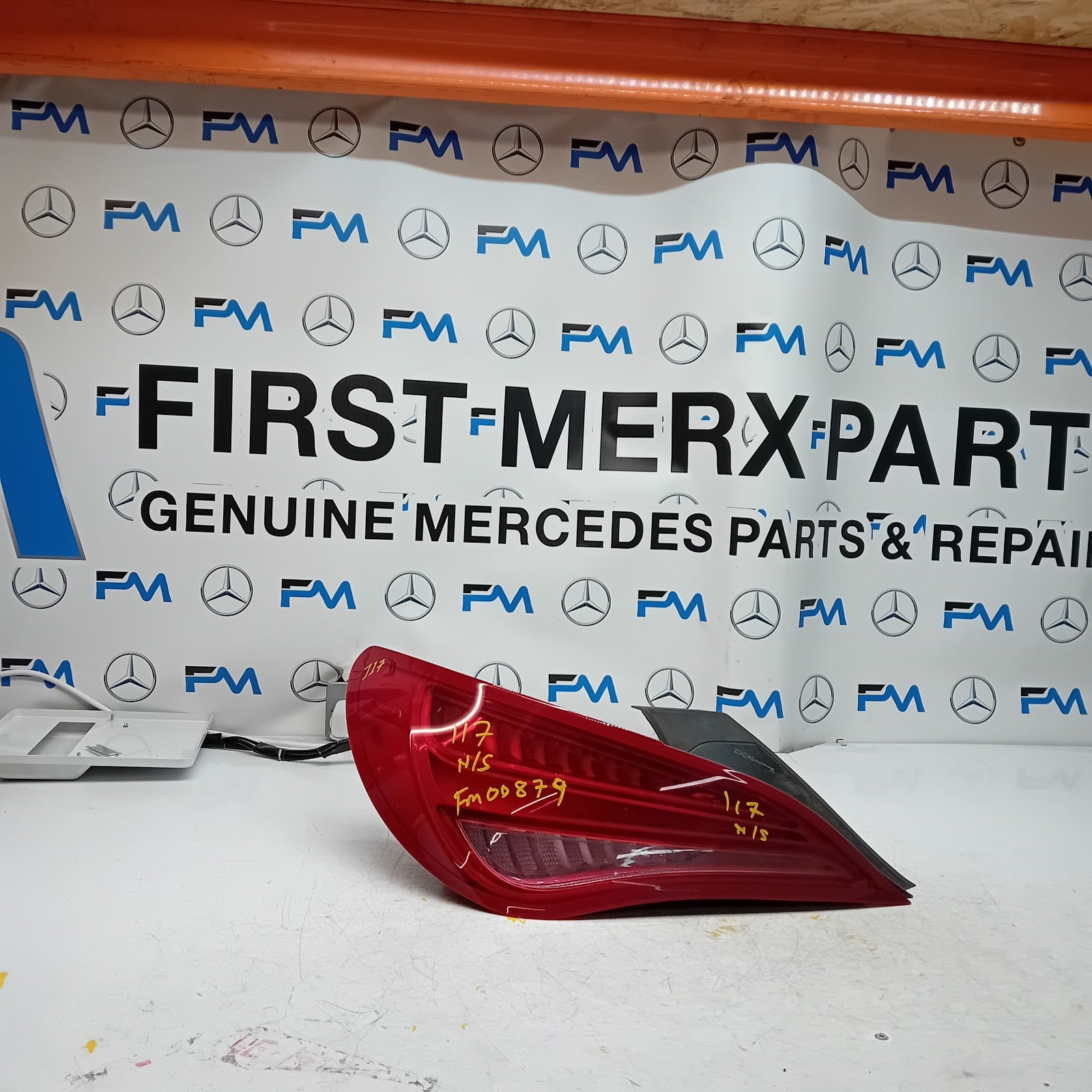 MERCEDES CLA W117 PASSENGER SIDE NS REAR TAIL LIGHT A1179060501 2017 FMT00879