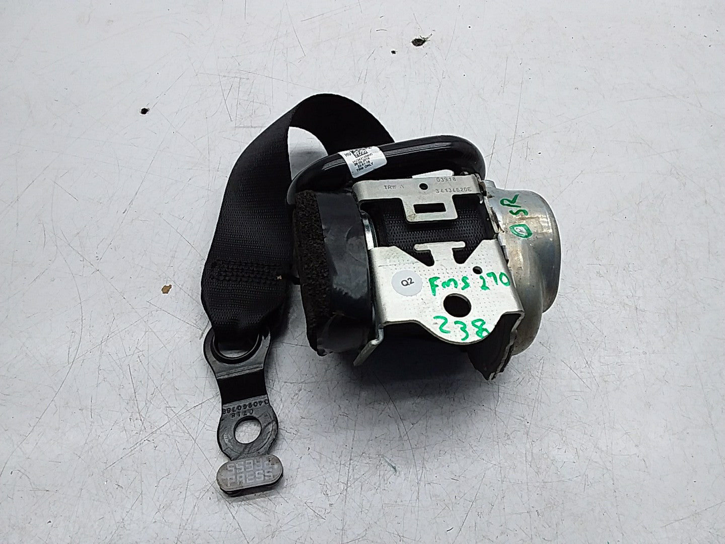 MERCEDES E-CLASS W238 SEAT BELT REAR RIGHT DRIVER SIDE A2388603600 FMS270 OSR