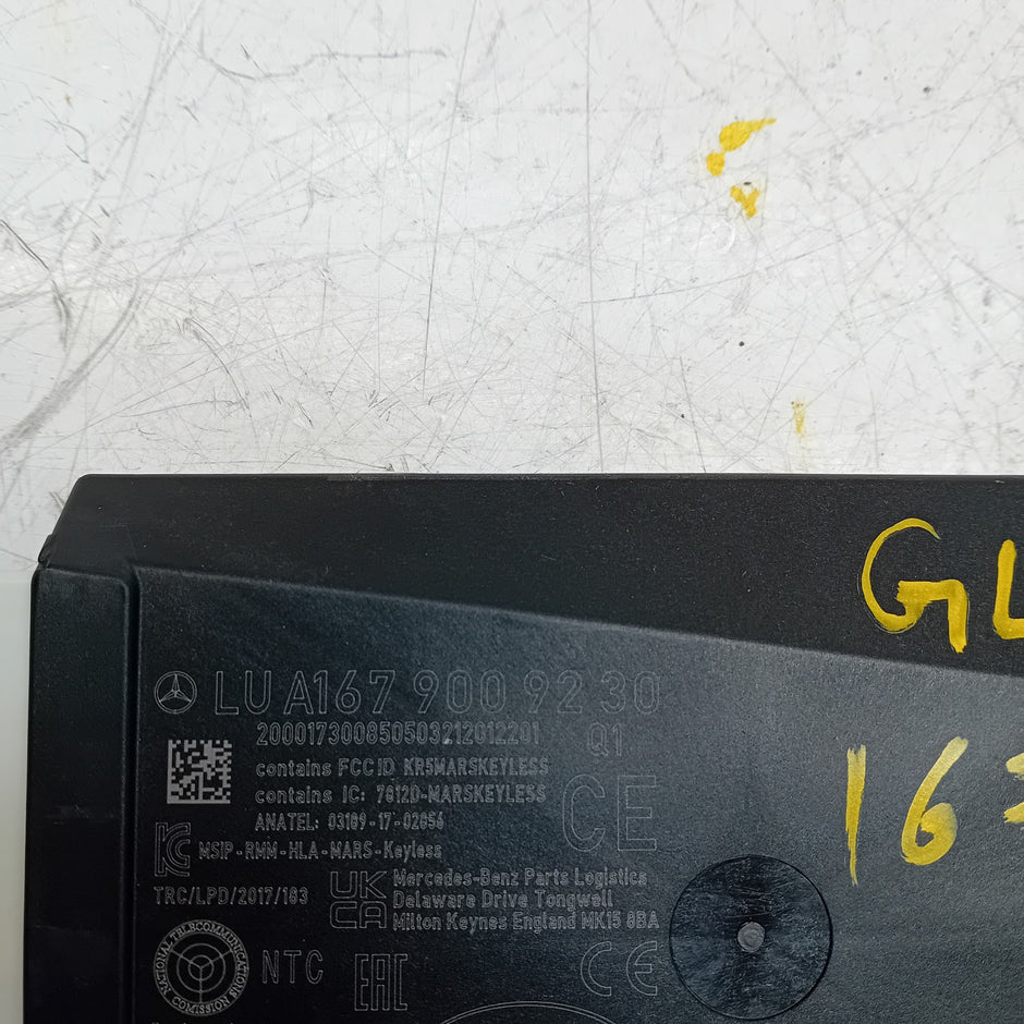 MERCEDES GLE CLASS IGNITION CONTROL MODULE ECU A1679009230 W167 FM00859