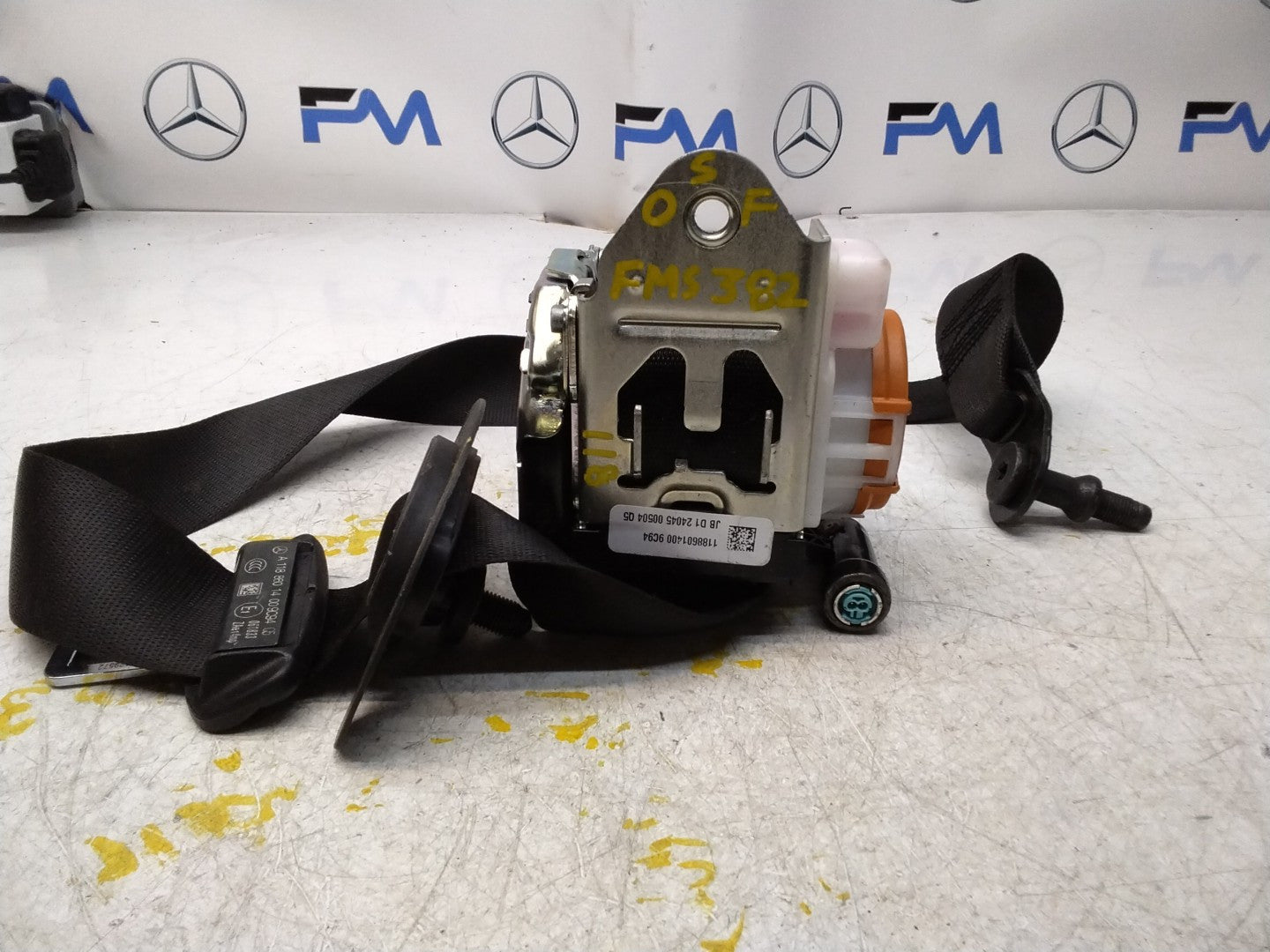 MERCEDES CLA C118 A-CLASS DRIVER SIDE FRONT SEAT BELT A1188601400 FMS382 OSF