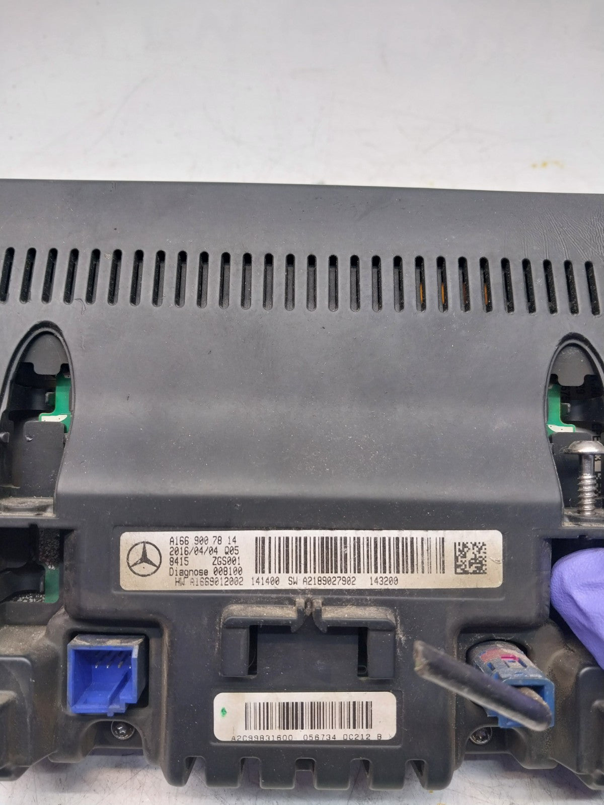 MERCEDES ML/M-CLASS W166 DISPLAY SCREEN A1669007814 2016 FM00722
