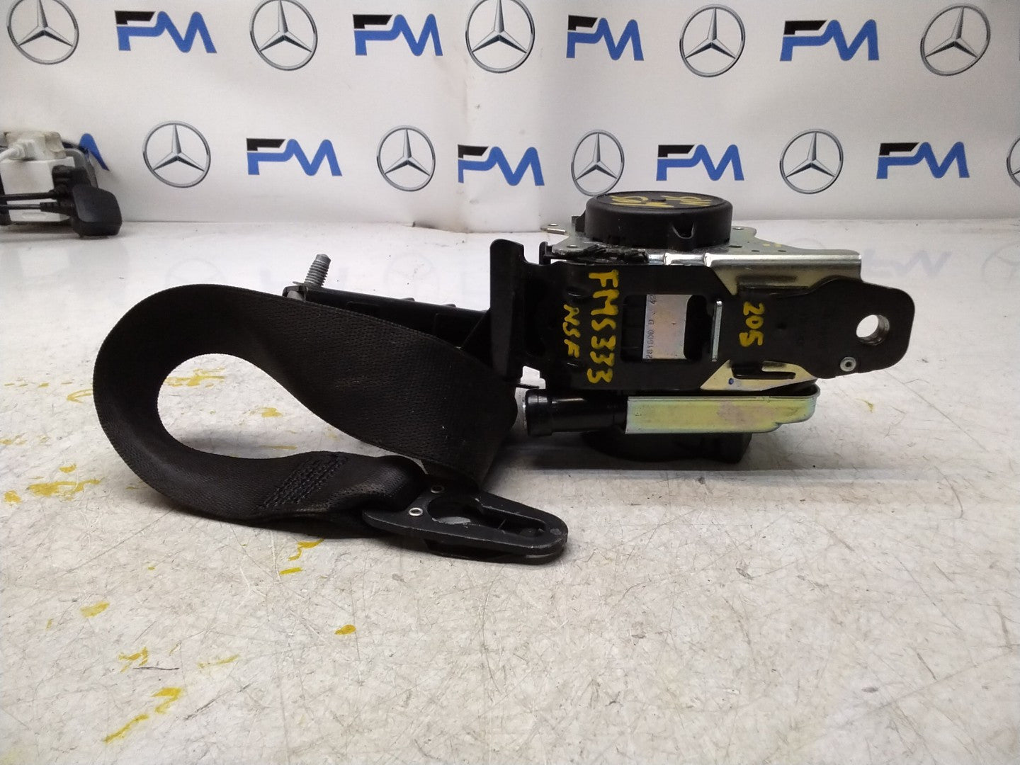 MERCEDES C-CLASS W205 SEAT BELT FRONT PASSENGER LEFT SIDE A2058600185 FMS333 NSF
