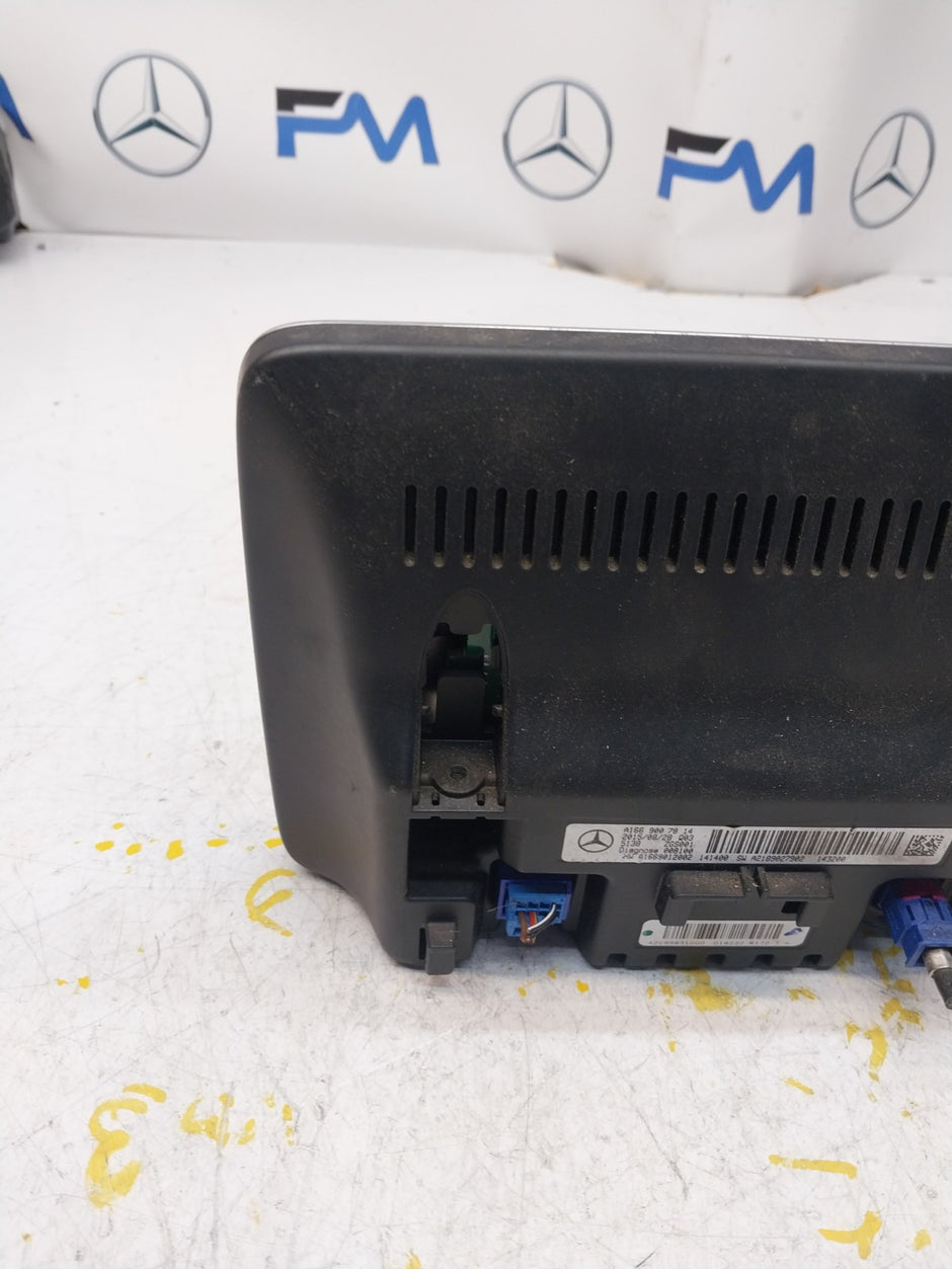 MERCEDES ML/M-CLASS W166 DISPLAY SCREEN A1669007814 2015 FM00724