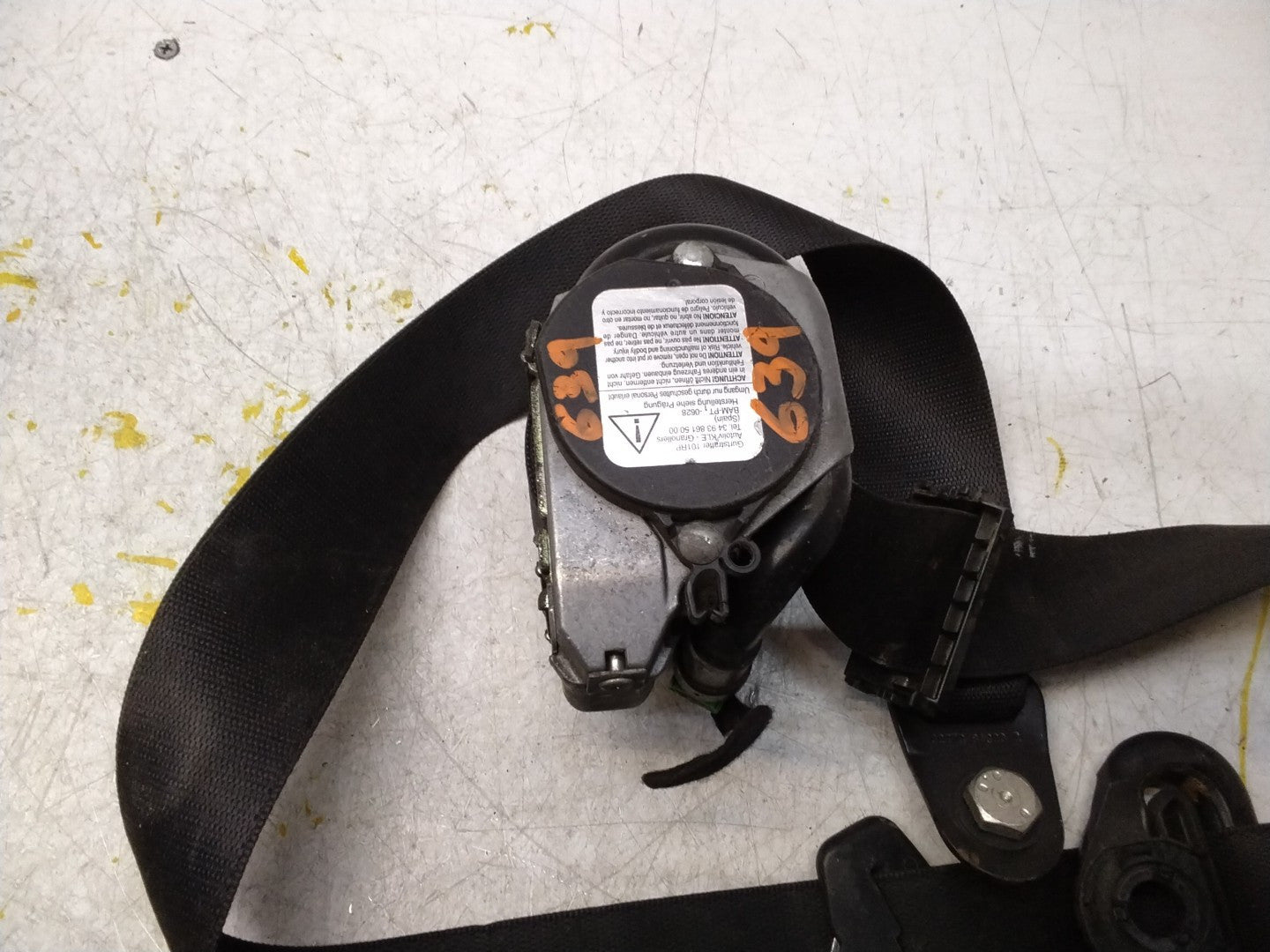 MERCEDES VITO CDI E5 PANEL VAN  SEAT BELT - DRIVER FRONT A6398603885 FMS365 OSF