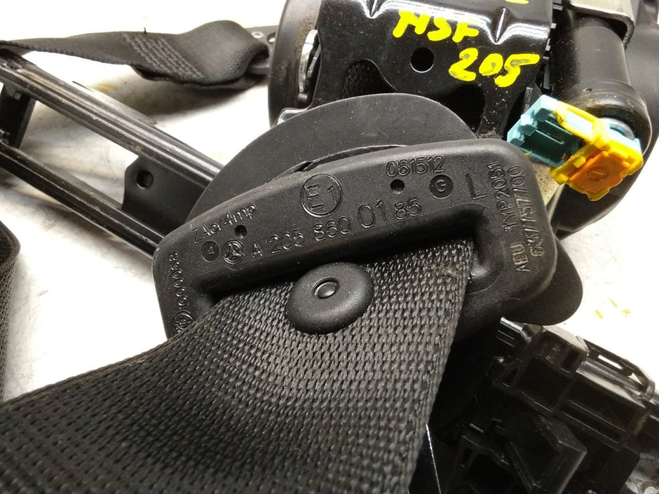 MERCEDES C-CLASS W205 SEAT BELT FRONT PASSENGER LEFT SIDE A2058600185 FMS322 NSF
