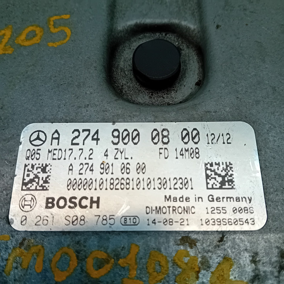 MERCEDES  C CLASS W205 W213 2018 ENGINE  ECU CONTROL MODULE A2749000800 FM001084