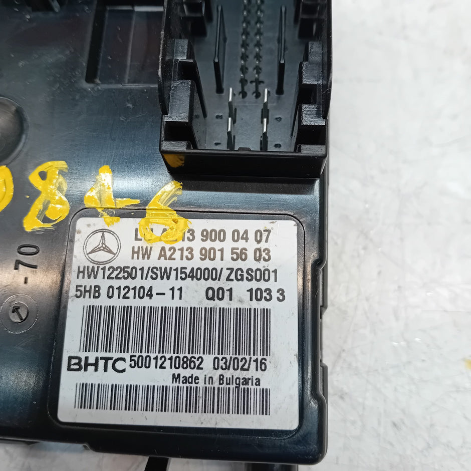 MERCEDES E CLASS 2016 W213 AIR CONDITIONING CONTROL MODULE A2139000407 FM00846