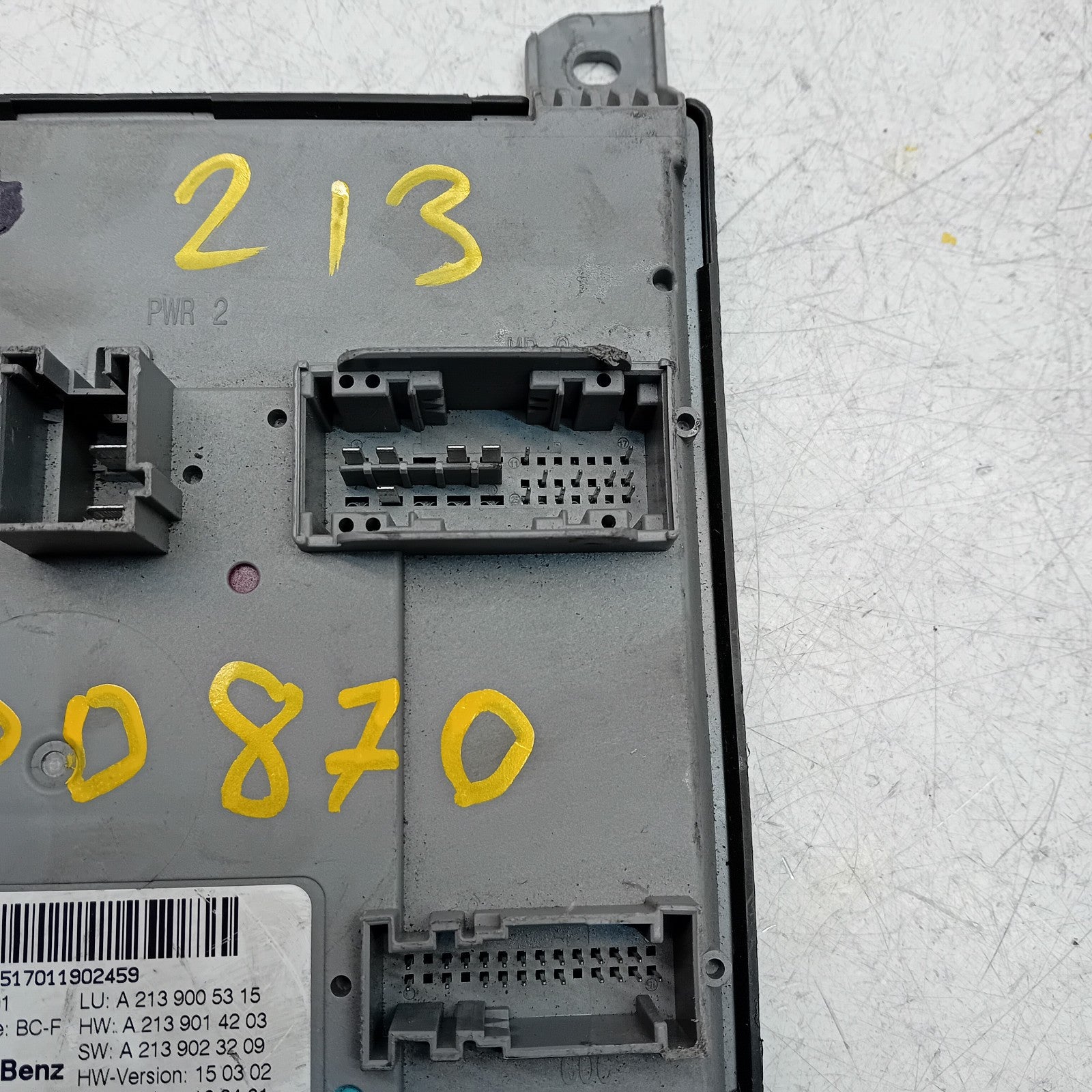 MERCEDES E-CLASS SAM CONTROL MODULE W213 A2139005315 FM00870