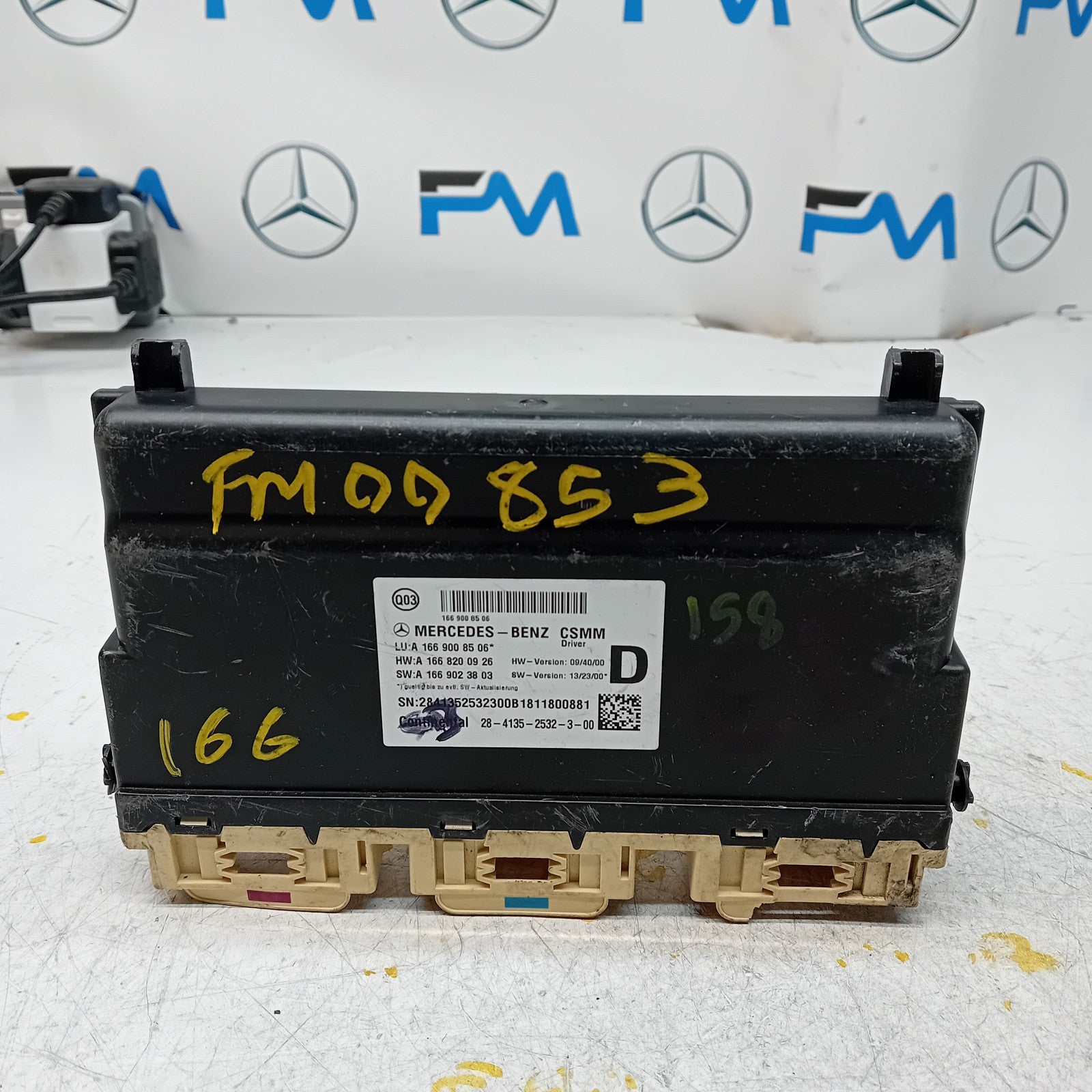 MERCEDES GLS CLASS W166FRONT RIGHT SEAT CONTROL MODULE A1669008506 FM00853