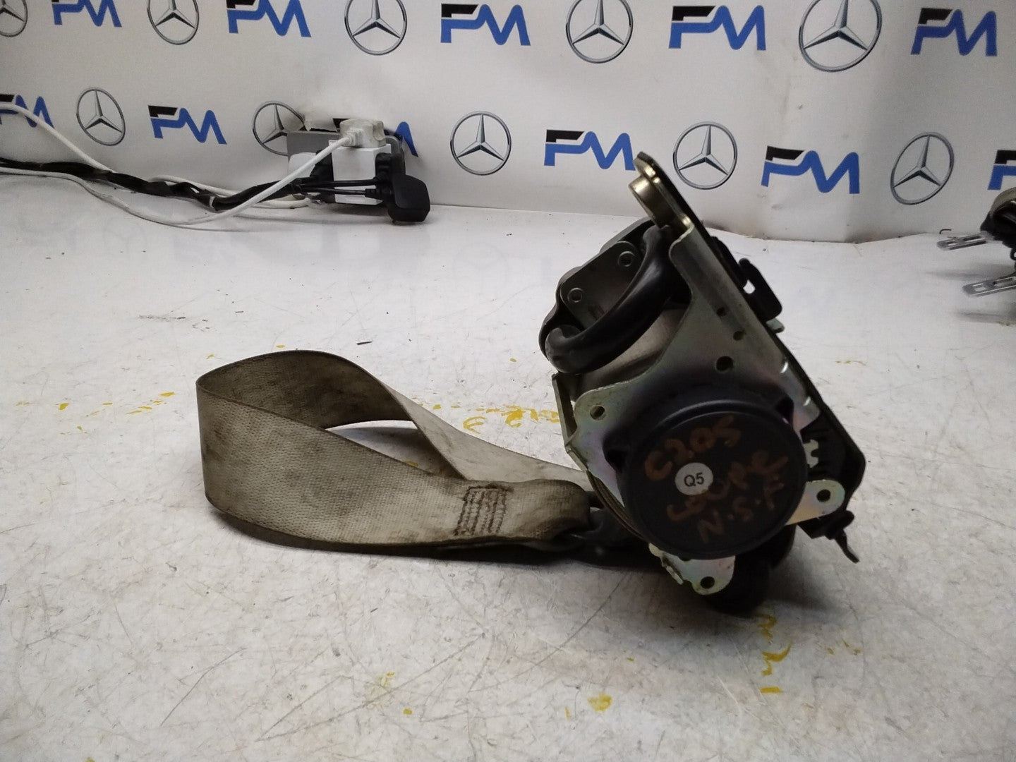 MERCEDES-BENZ C COUPE C205 W205  FRONT LEFT SEATBELT A2058601501 FMS303 NSF 