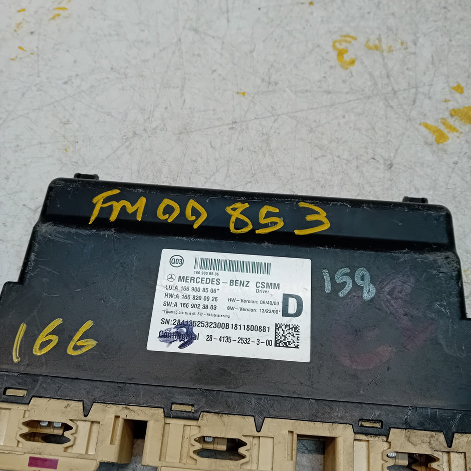 MERCEDES GLS CLASS W166FRONT RIGHT SEAT CONTROL MODULE A1669008506 FM00853