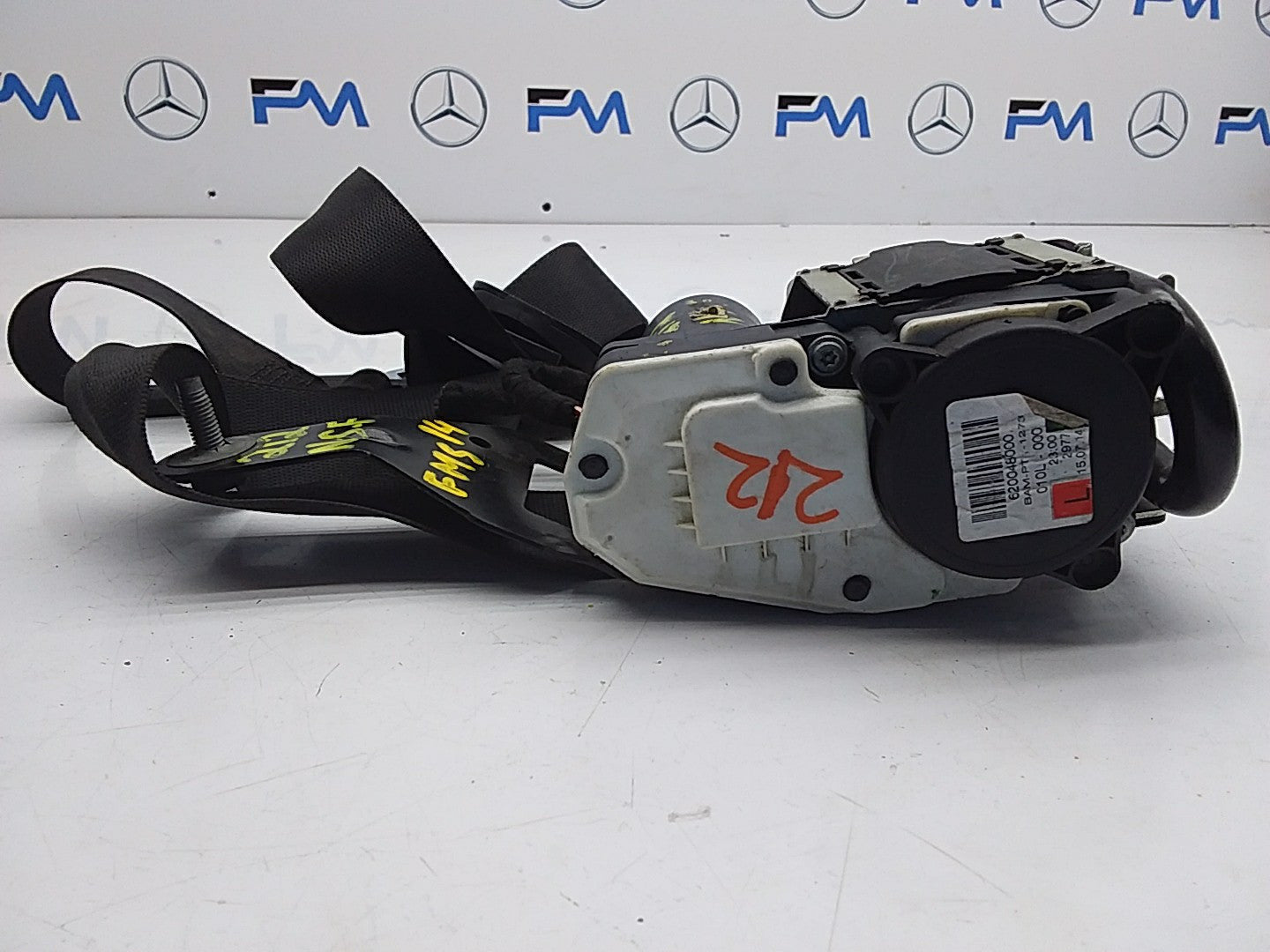 MERCEDES E CLASS W212 PASSENGER SIDE FRONT SEAT BELT NFS A2128600786  FMS14