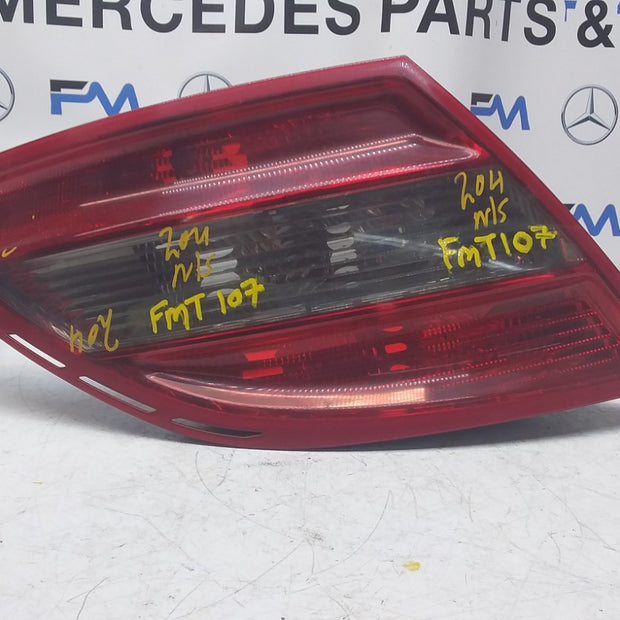 MERCEDES C-CLASS W204 PASSENGER SIDE NS REAR TAIL LIGHT A2048202964 2011 FMT107