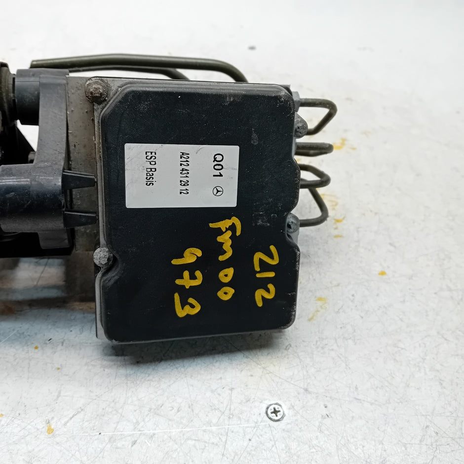 MERCEDES E-CLASS W212 ABS PUMP MODULE CONTROL UNIT A2124312912 FM00973