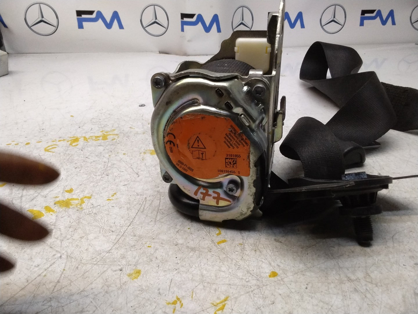 MERCEDES A CLASS  FRONT LEFT SEAT BELT WITH PRETENSIONER A1778600700 FMS186 NSF