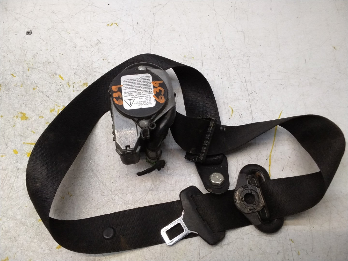 MERCEDES VITO CDI E5 PANEL VAN  SEAT BELT - DRIVER FRONT A6398603885 FMS365 OSF