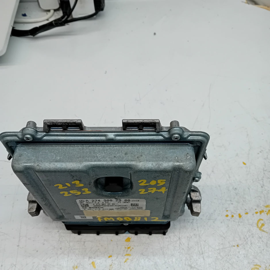 MERCEDES  C-CLASS 2015 ENGINE  ECU CONTROL MODULE A2749002900 FM00812