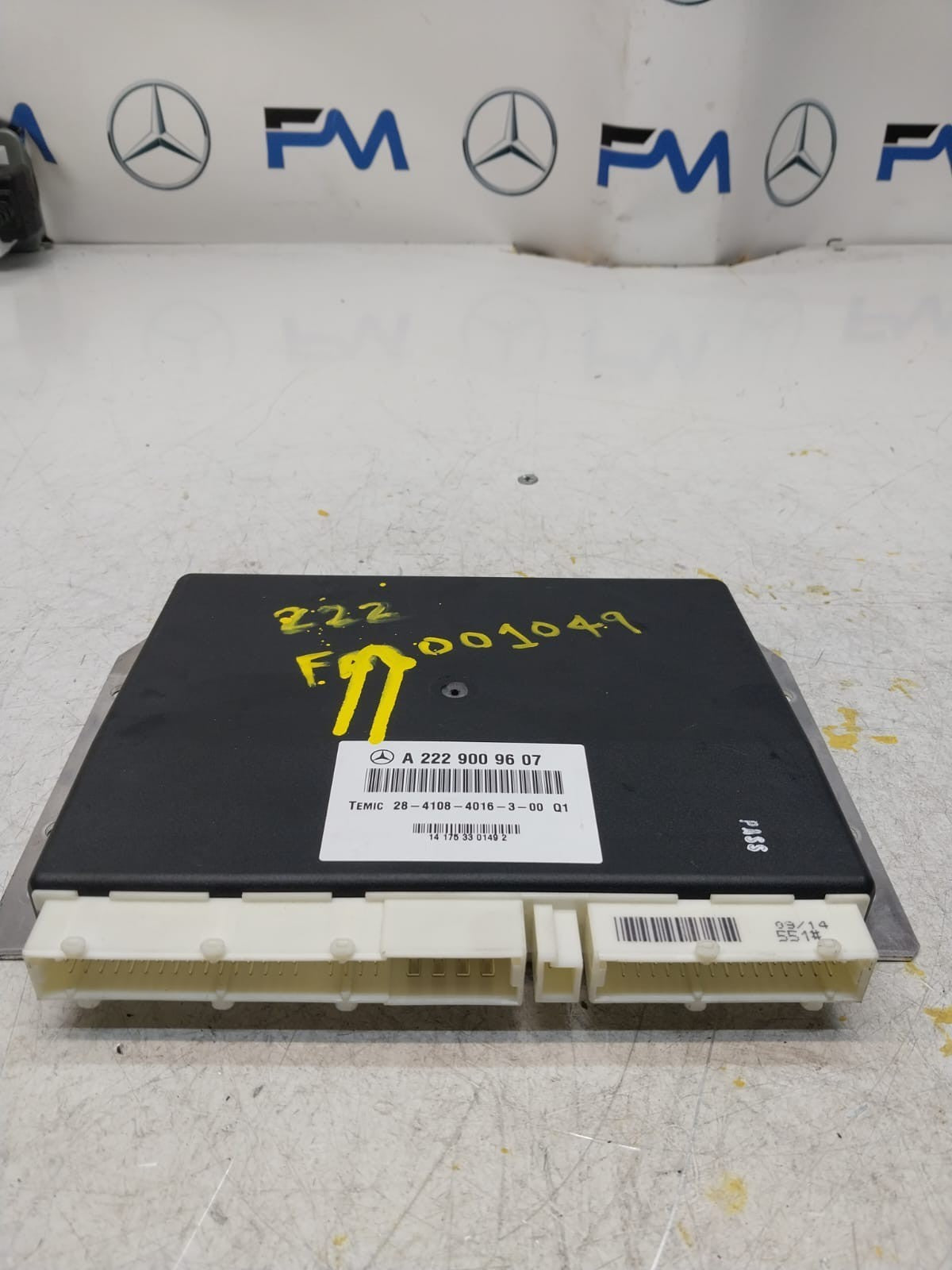 MERCEDES S-CLASS W222 SUSPENSION CONTROL UNIT MODULE A2229009607 FM001049