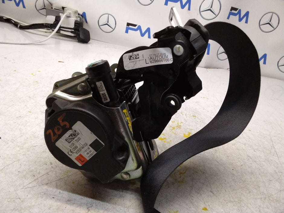 MERCEDES-BENZ W205 C CLASS FRONT LEFT PASSENGER SEATBELT A2058605185 FMS342 NSF