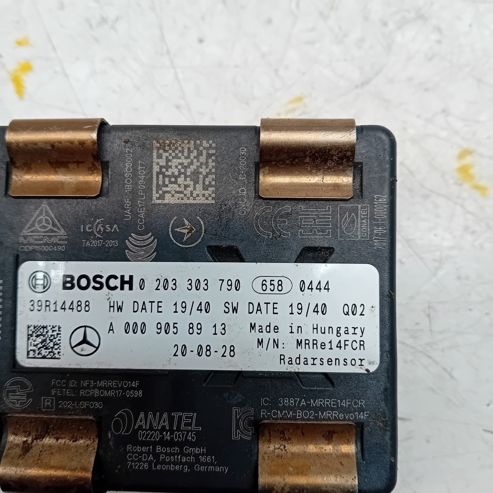MERCEDES  A-CLASS FRONT RADAR SENSOR MODULE UNIT 2020 W177 A0009058913 FM001115