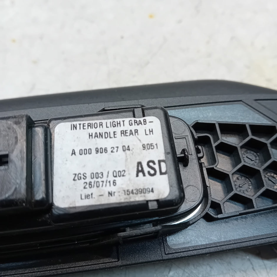 MERCEDES S-CLASS W222 INTERIOR LIGHT GRAB REAR HANDLE A0009062704 FM00983