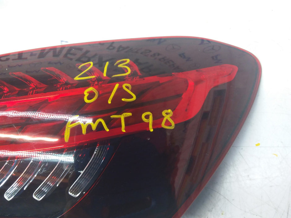MERCEDES E-CLASS W213 DRIVER SIDE OS REAR TAIL LIGHT A2139065809 2021 FMT98