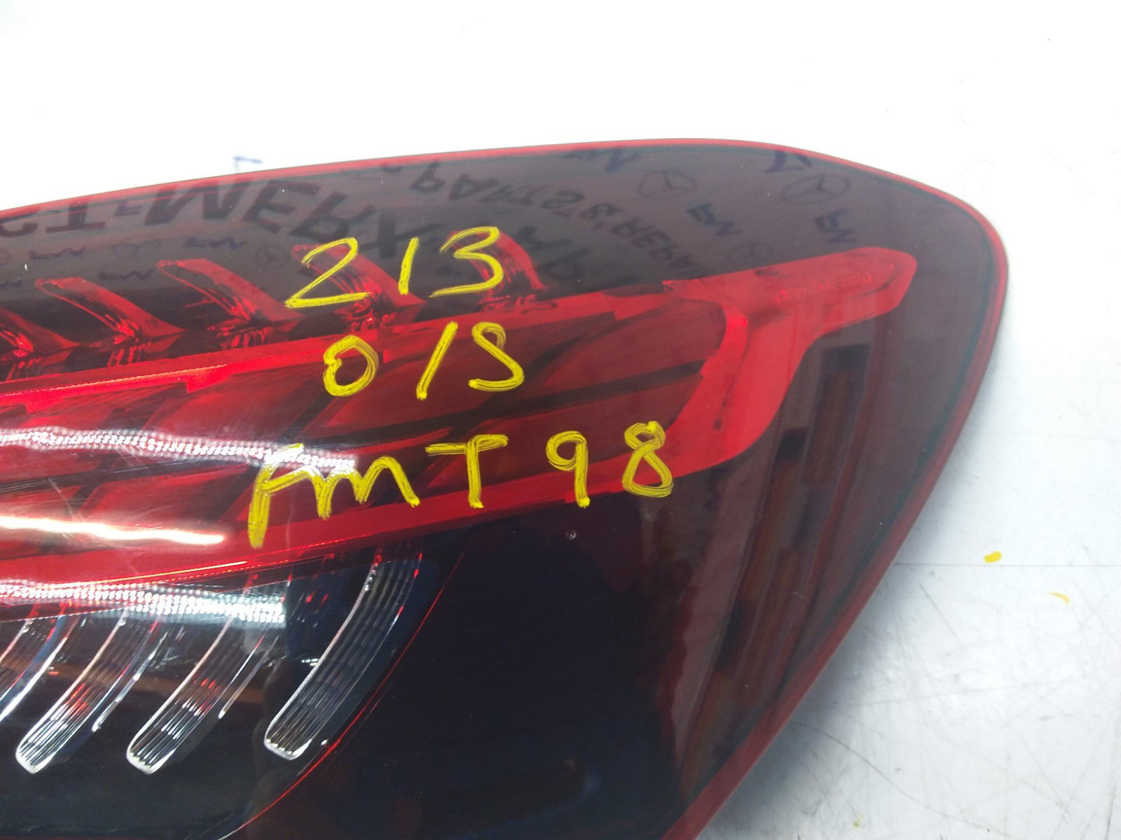 MERCEDES E-CLASS W213 DRIVER SIDE OS REAR TAIL LIGHT A2139065809 2021 FMT98