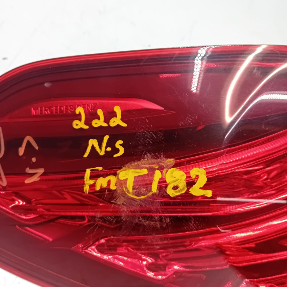 MERCEDES S-CLASS W222 PASSENGER SIDE NS REAR TAIL LIGHT FMT182 2015 A2229065401