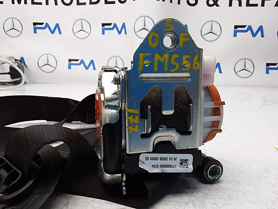 MERCEDES A CLASS  FRONT RIGHT SEAT BELT WITH PRETENSIONER A1778600800 FMS56 OSF