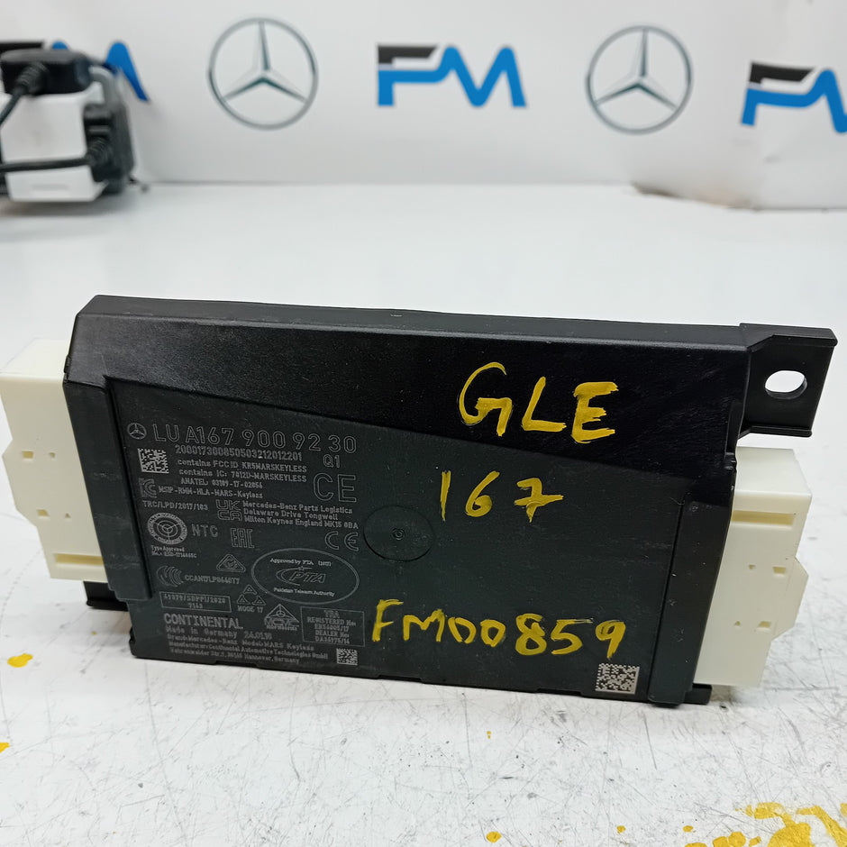 MERCEDES GLE CLASS IGNITION CONTROL MODULE ECU A1679009230 W167 FM00859