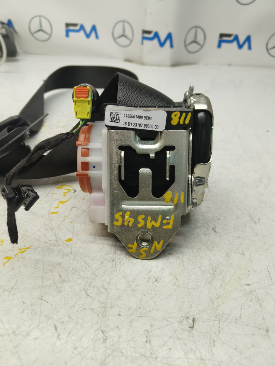 MERCEDES A CLASS SEAT BELT FRONT LEFT PASSENGER SIDE A1188601400 FMS45 NSF