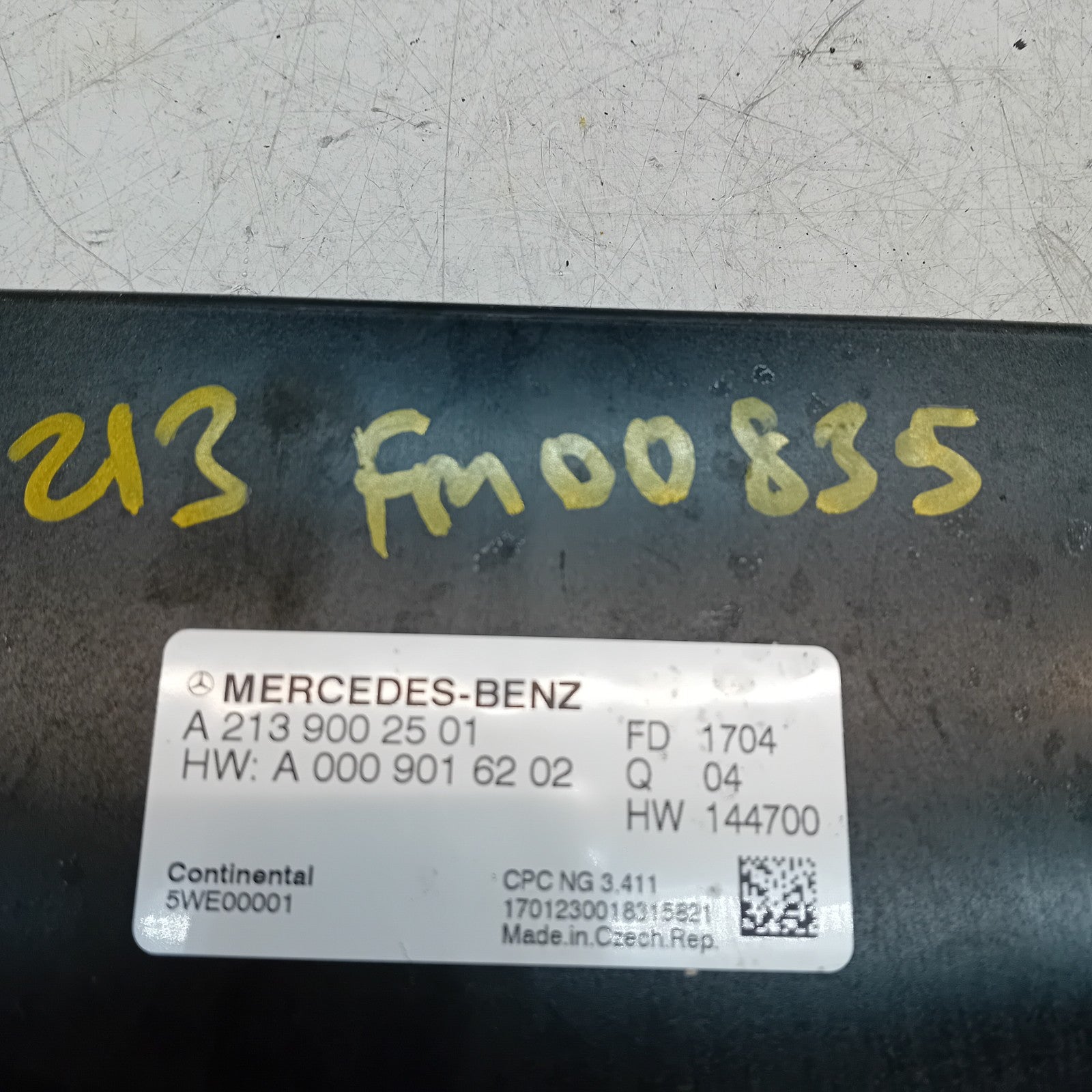MERCEDES E-CLASS W213 GEARBOX CONTROL UNIT W205 A2139002501 FM00835