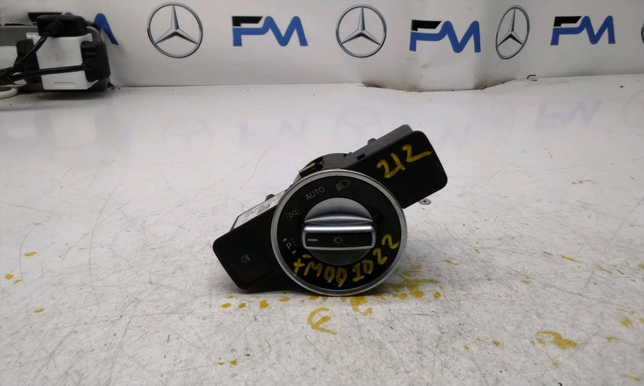 MERCEDES E-CLASS W212 HEADLIGHT CONTROL SWITCH 2012 A2129050551 FM001022