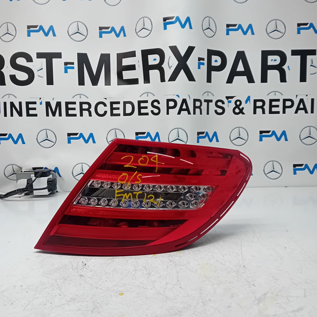 MERCEDES C-CLASS W204 DRIVER SIDE OS REAR TAIL LIGHT A2048205864 2012 FMT121