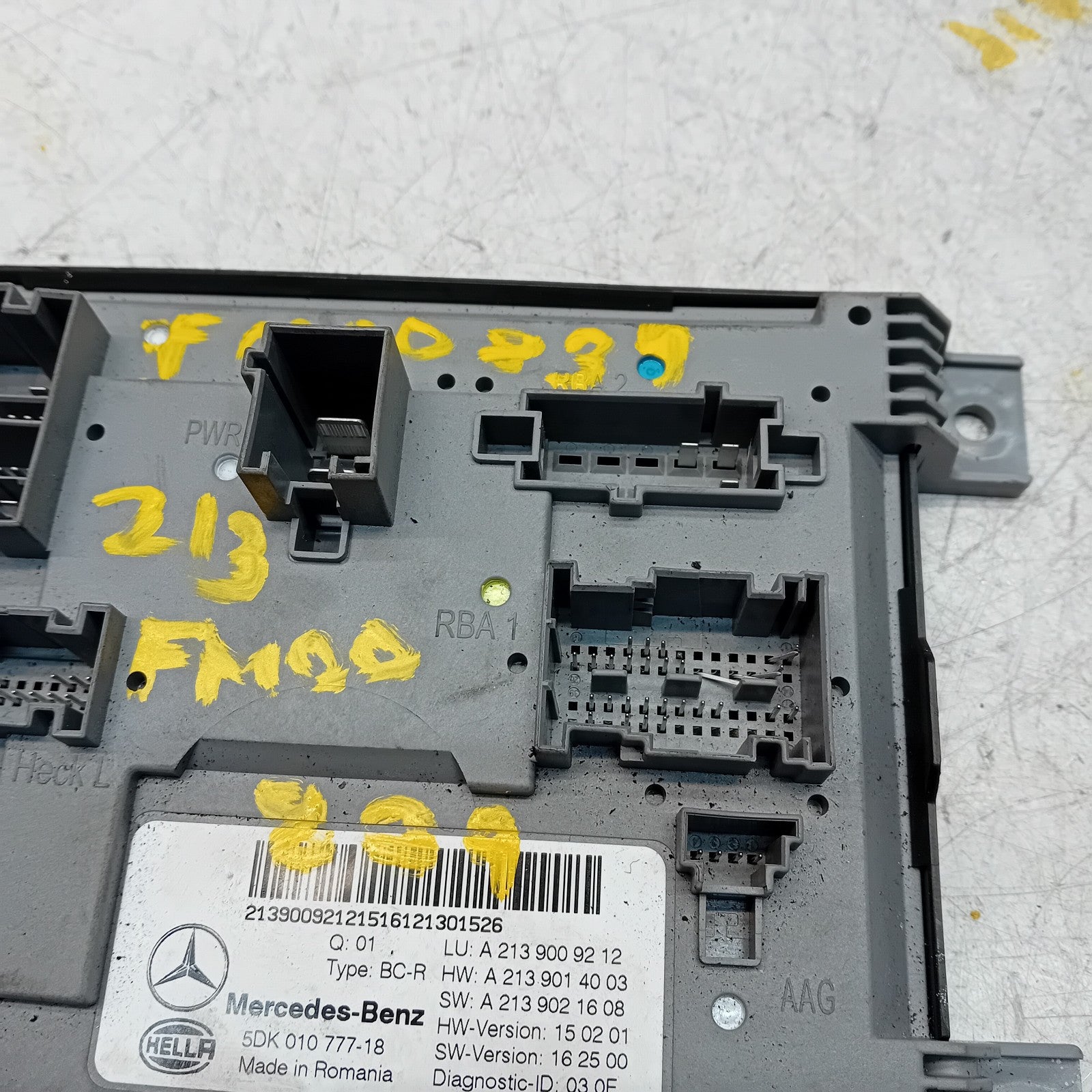 MERCEDES E-CLASS REAR SAM CONTROL MODULE W213 A2139009212 FM00839
