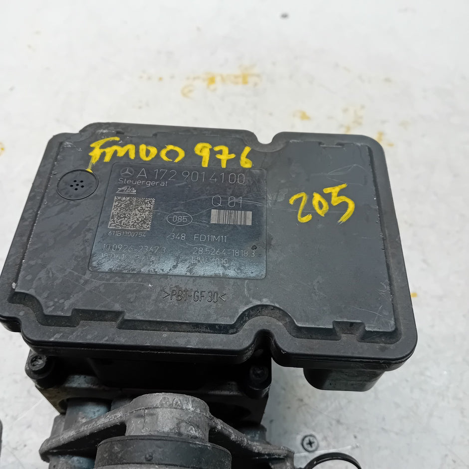 MERCEDES C-CLASS W205 ABS PUMP MODULE CONTROL UNIT A1729014100 FM00976
