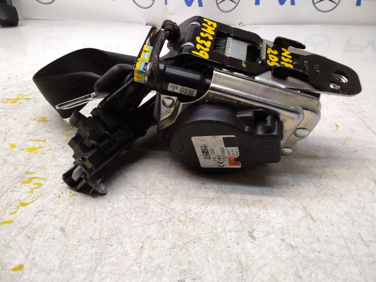 MERCEDES C-CLASS W205 SEAT BELT FRONT PASSENGER LEFT SIDE A2058600185 FMS329 NSF