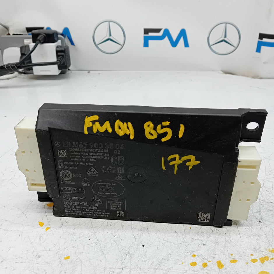 MERCEDES A CLASS IGNITION CONTROL MODULE ECU A1679003504 W177 FM00851