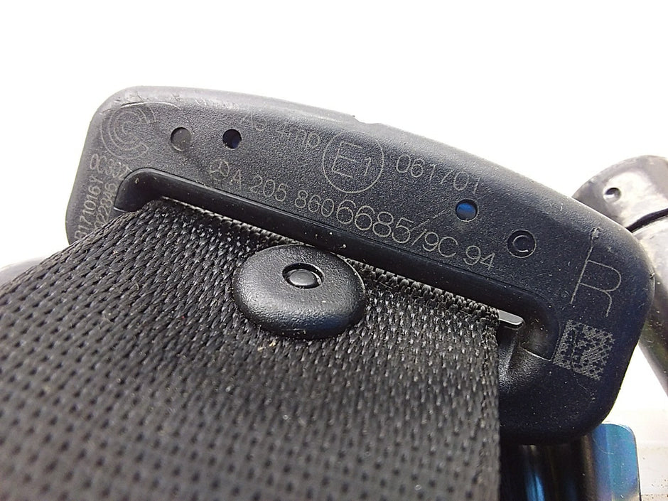MERCEDES C-CLASS W205 SEAT BELT REAR RIGHT DRIVER SIDE A2058606685 FMS282 OSR